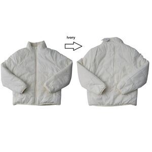 Member's Mark Girl's Full-Zip Reversible Fleece Jacket - Ivory